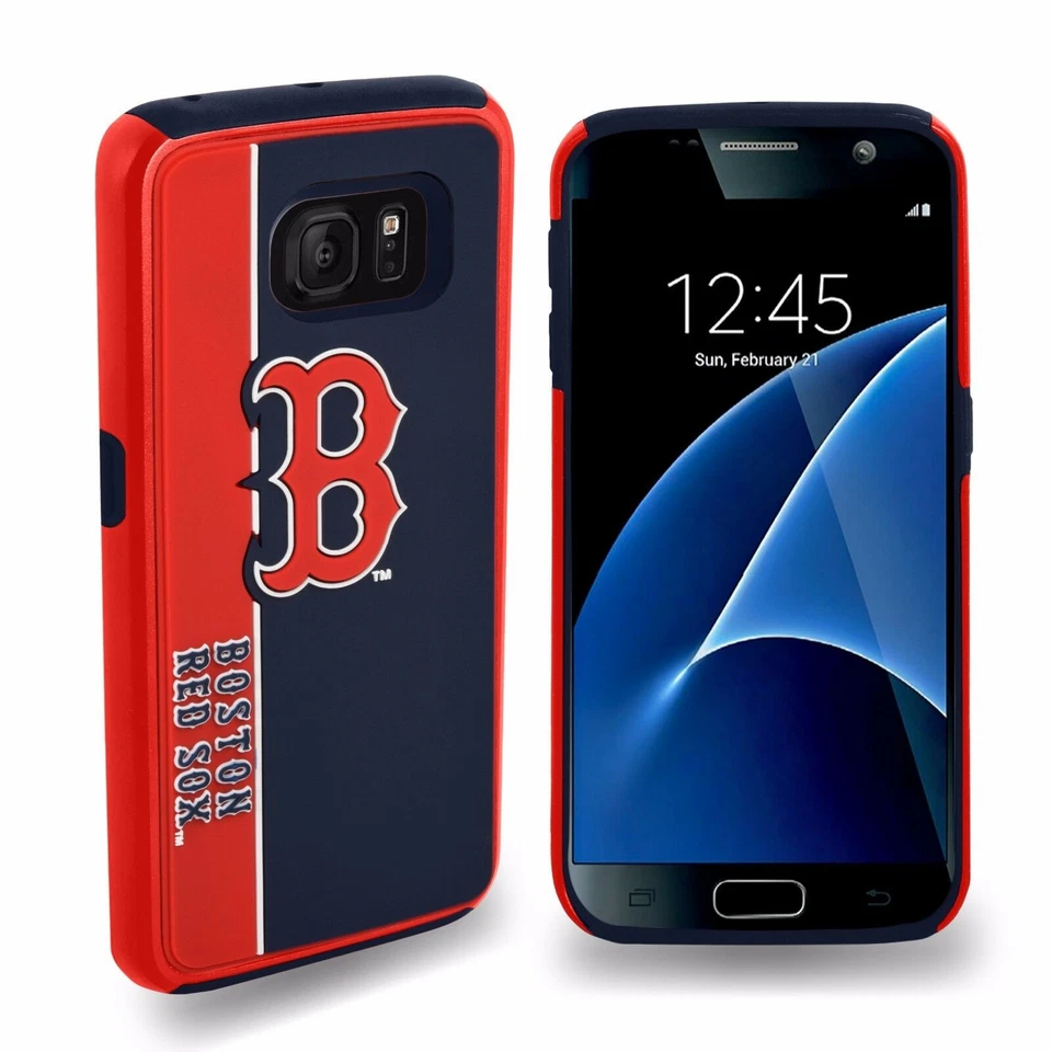 FOCO MLB лицензированный Boston Red Sox двойной гибридный смелый чехол для Samsung Galaxy S7 - Изображение 1 из 1