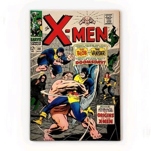 1967 Uncanny X-Men #38 The Blob Vanisher Don Heck Stan Lee XMen Origins ~VG+-FN - Picture 1 of 16