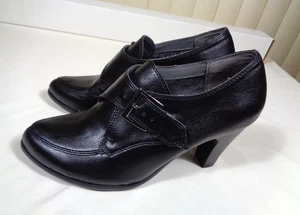 Aerosoles Women’s sz 6.5M Heelrest nostalgic black faux leather pumps ~EUC - Picture 1 of 19