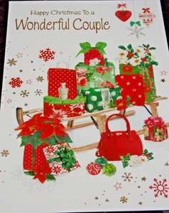 Wonderful Couple Christmas Card. (CWC7) - Picture 1 of 3