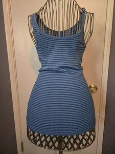 Ärmelloser Damen Pullover blau und schwarz gestreift Tank - Merona - Größe S - Bild 1 von 6