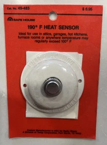 ALLARME ANTINCENDIO CASSAFORTE 49-483 190°F SENSORE DI CALORE 2-1/2"x1" - Foto 1 di 4