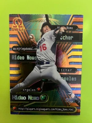 1998 Pacific Omega Online Inserts #31 Hideo Nomo Los Angeles Dodgers NrMt - Image 1 of 2