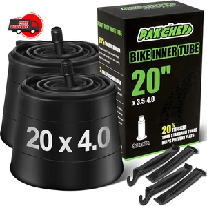 20 x 4,0 Fat Reifen Schlauch Schrader Ventil 32 mm Heavy Duty Butylkautschuk 2er Pack - Bild 1 von 9