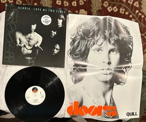 NM/NM-  THE DOORS Gloria/ Love Me Two Times ELEKTRA E 9774T w/POSTER 1983 UK 12" - Picture 1 of 5