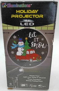 Proyector LED de vacaciones EZ-Illuminations muñeco de nieve decoración de patio PROBADO - Imagen 1 de 5