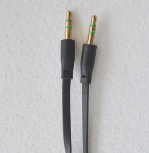 3.5MM AUX FLAT NOODLE stereo audio cable FOR Apple ipod car iphone 4 5 Samsung - Picture 1 of 15