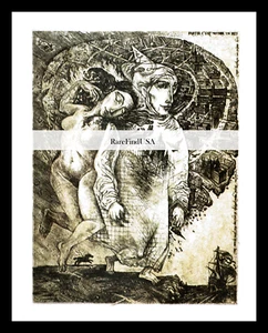 NUDE NIGHTMARE DEVIL Horse Romanian Artist Naked Dreamer Sleepwalker RPT MATTED - Picture 1 of 1
