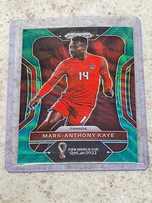 MARK-ANTHONY KAYE ~ 2022 Prizm FIFA World Cup #51 Green Wave Prizm PWE - Image 1 of 3