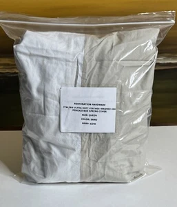 Restoration Hardware Italian Vintage-Wash 464 Percale Box Spring Cover Queen - Picture 1 of 5