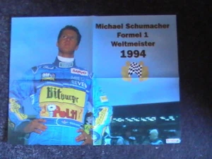 Poster Formel 1 Michael Schumacher Weltmeister 1994, Rallye Dakar DIN A2 - Bild 1 von 2