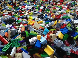 ☀LEGO 500 NUEVO Piezas PEQUEÑAS Aleatorias Placa Cono Azulejos de ladrillo Puntos 1x1 1x2 Diversión - Imagen 1 de 3