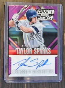 2014 Panini Prizm Draft Picks Taylor Sparks Purple Autograph RC #/149 Cincinnati - Picture 1 of 2