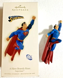 Hallmark ~ SUPERMAN - A HERO BRAVELY RISES ~ 2009 ~ Keepsake Ornament ~NEW/OPEN - Picture 1 of 13