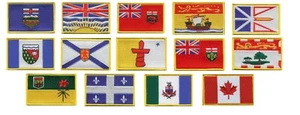 "Juego de 14 parches de provincias canadienses; parches canadienses 3,50"" x 2,25" - Imagen 1 de 1