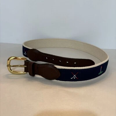 Cinturón hebilla de latón macizo vintage para mujer de club de golf hecho en EE. UU. Foto 1 de 4