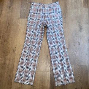 Vintage Asher Pants Mens 33 33 Wool Plaid Old Man Golf Dress Disco Vtg 60s 70s - Picture 1 of 14