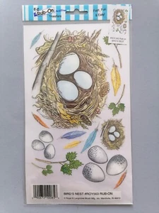 E-Z BIRD'S NEST Rub-On Transfers ROY-563, Sheet 14cm x 24cm (5.5 x 9.5") - Bild 1 von 2