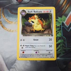 Dark Raticate 51/82 Pokemon Team Rocket Played Single Card WOTC Unlimited - Picture 1 of 12