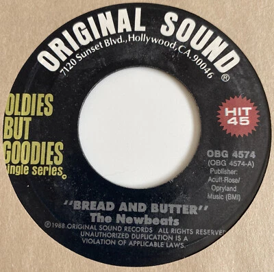 Newbeats 45 Bread and Butter / Run Baby Run NEW reissue unplayed funk soul  pop - Image 1 of 3