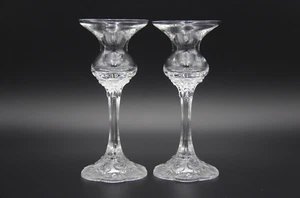 1969-1994 ROSENTHAL Crystal Monbijou Pattern 6" Candlesticks Made in Germany - Picture 1 of 8
