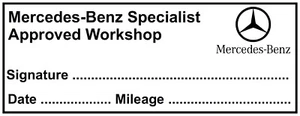 M_E_R_C Specialist garage service rubber stamp (47 x 18mm) - Picture 1 of 2