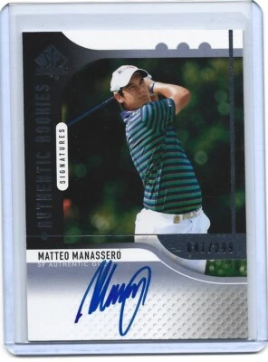 Matteo MANASSERO - 2012 SP Authentic RC AUTOGRAPH #109  (#841/299)  GOLF - Image 1 of 2