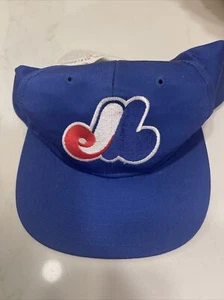 Vtg NWT 90's Montreal Expos  Snapback Hat Adult MLB Baseball Cap NEW Vintage - Picture 1 of 12