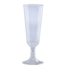 Champagne Flutes 5 oz Glasses Plastic Elegant Tableware Drinking Cups 20 Pieces