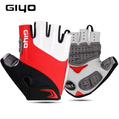 Bicycle Unisex Half Finger Outdoor Sports Gloves Gel Pad Breathable MTB Road  - Image 1 of 4
