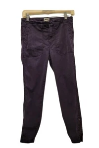 J Crew Womens Indigo Skinny Cargo Pants with Ankle Zippers Size 28 - Picture 1 of 7