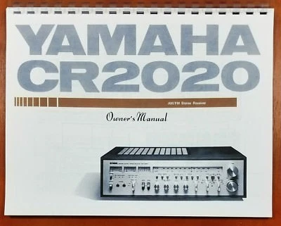 Yamaha CR-2020 receptor estéreo manual del propietario Foto 1 de 4