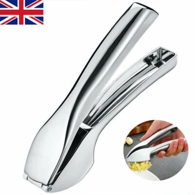 Garlic Press Garlic Crusher Ginger Mincer Squeezer Chopper Stainless Steel uk - Image 1 of 4