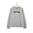 Timberland Vintage Sweatshirt Spell Out Crew Neck Retro Grey Top Mens Size L