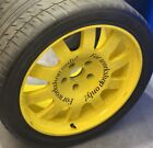 BUGATTI VEYRON SPARE WHEEL RIM FACTORY DONUT DEALER ONLY YELLOW FRONT 1x