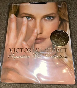 New Victorias Secret Signature Gold Collection Seamless Sensations Black Small - Picture 1 of 7