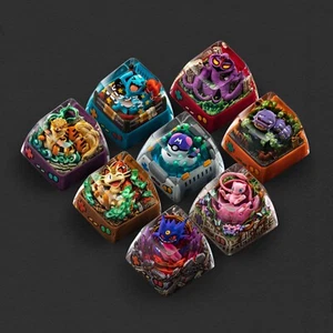 S-CRAFT STUDIO - Lot de 8 casquettes Pokémon Artisan, Mew, Gengar, Meowth, Arcanine - Photo 1/5