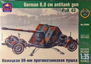 ARK35006 Ark Model German 8,8cm antitank gun Pal 43 Plastikbausatz 1:35 - Picture 1 of 1