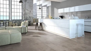 Laminat Classen Visiogrande Zementestrich grau + Leiste & Dämmung ab 18,99 €/m² - Bild 1 von 8