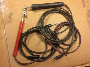 3 Vintage 1960s Test Probes for Test Equipment Beautiful Red & Black - Picture 1 of 4