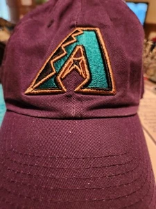 Vintage Arizona Diamondbacks Baseball Snapback Hat Adult Purple MLB Mens 90s - Picture 1 of 6