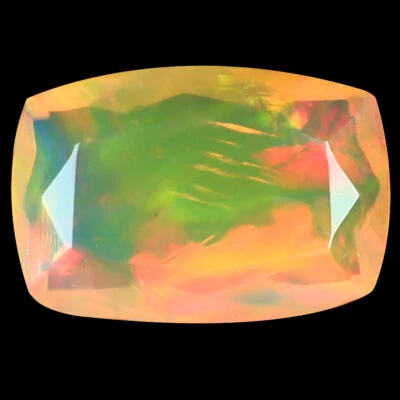 1.61 ct Fantastic Cushion (11 x 7 mm) Ethiopian Flashing Rainbow Opal - Image 1 of 2