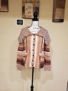 Sleeping On Snow Cardigan Sweater Size L - Picture 1 of 7
