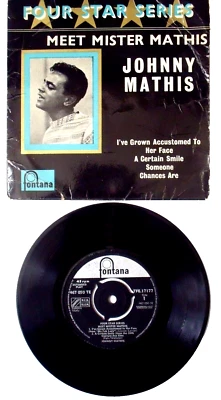 Johnny Mathis - Meet Mr. Mathis - 7" Vinyl - 4 Track EP - Excellent - Image 1 of 2