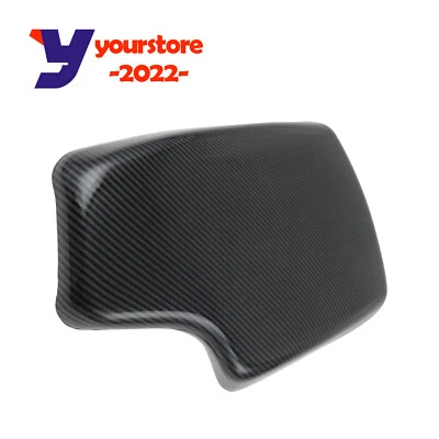 Reposabrazos central interior de fibra de carbono negro caja panel de ajuste apto para BMW 320i Foto 1 de 4