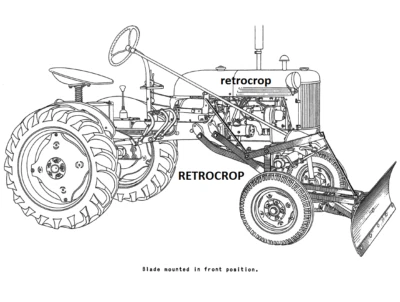 Quitanieves IH Early 47 Only International McCormick Cub nivelador y cuchilla niveladora Foto 1 de 4
