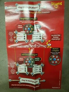 Rayman M PS2 Playstation 2 Controls Weapons Tips & Tricks Map Only UK No Game - Picture 1 of 3