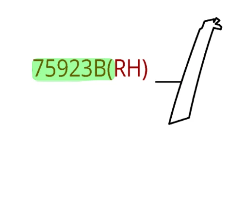 Cinta opaca de puerta delantera lateral del pasajero Scion xB 2015 genuina OEM Foto 1 de 1
