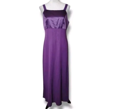 Papell Boutique Formal Maxi Dress Size 10 Deep Purple Elegant Evening Holiday - Image 1 of 4