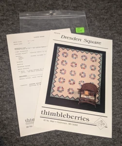 Thimbleberries DRESDEN SQUARE MG-9115 pieced quilt Pattern by Marilyn Ginsburg - Picture 1 of 7
